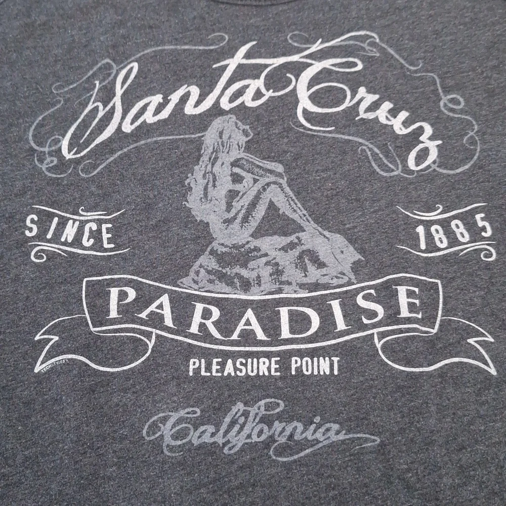 Santa Cruz California Paradise Pleasure Point Mermaid Graphic Tank Top S - Picture 3 of 5
